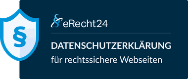 eRecht24 Siegel: Datenschutzerklärung rechtssicher erstellt
