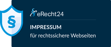 eRecht24 Siegel: Impressum rechtssicher erstellt